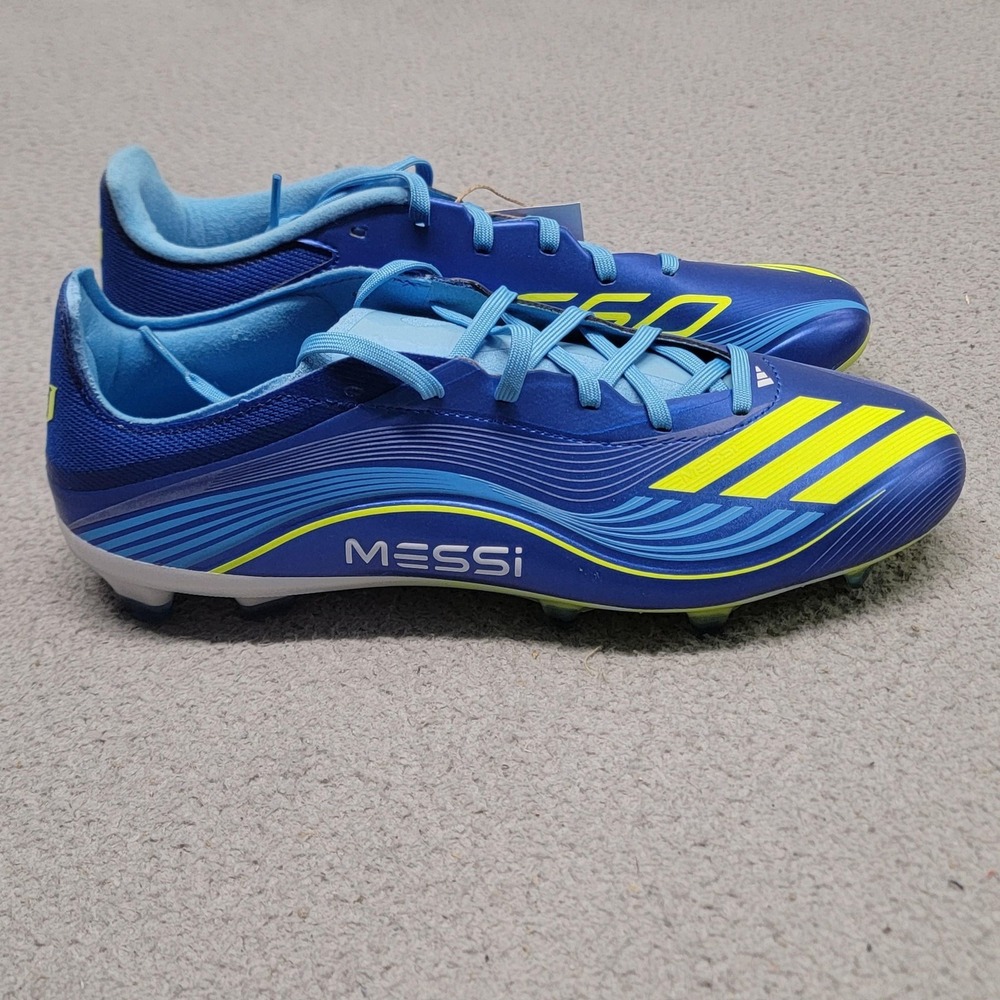 Adidas F50 Messi League FG Shoes Mens 8 Womens 9 Blue Firm Ground‎ Soccer Cleats - Picture 4 of 12